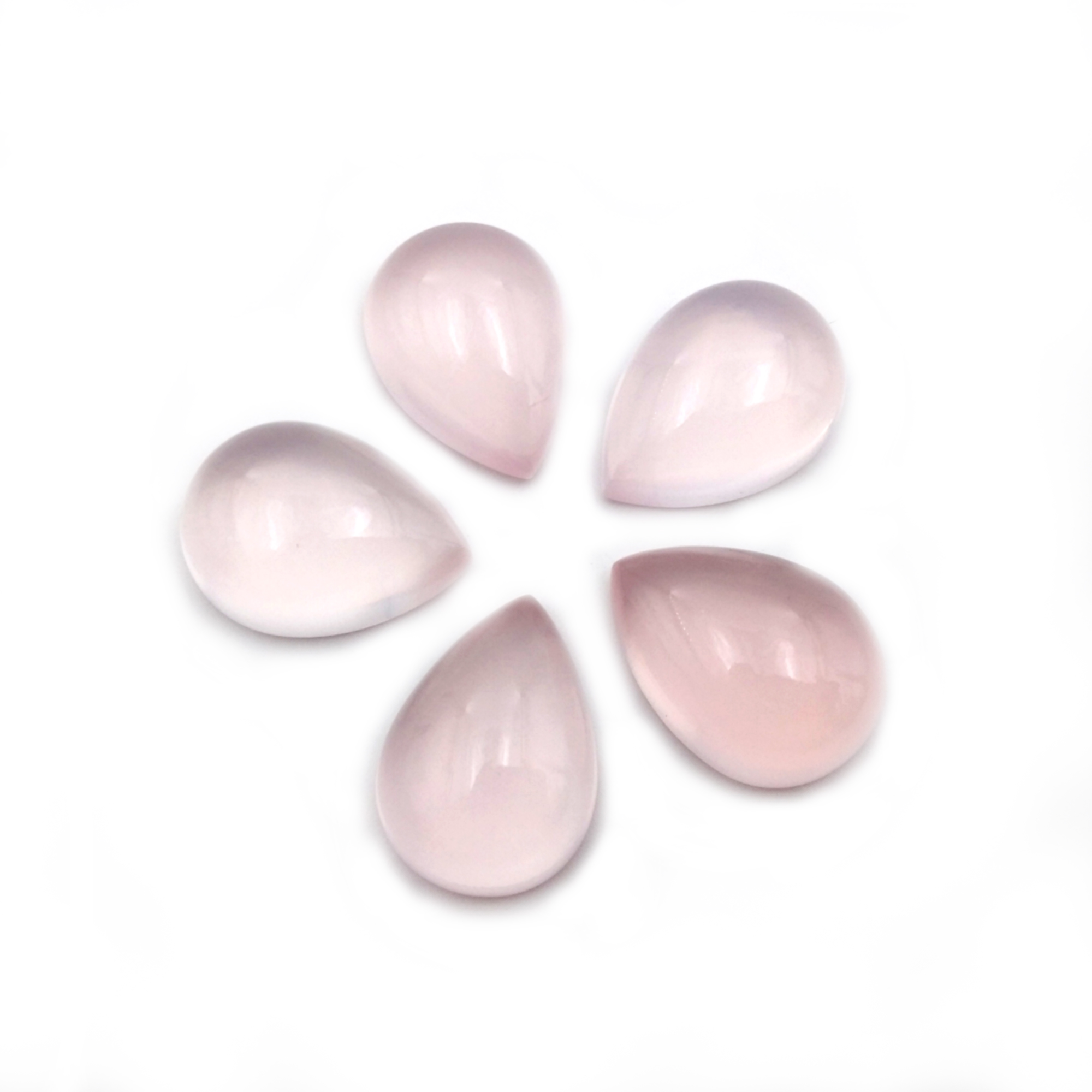 Rose Quartz Pear Cabochon   