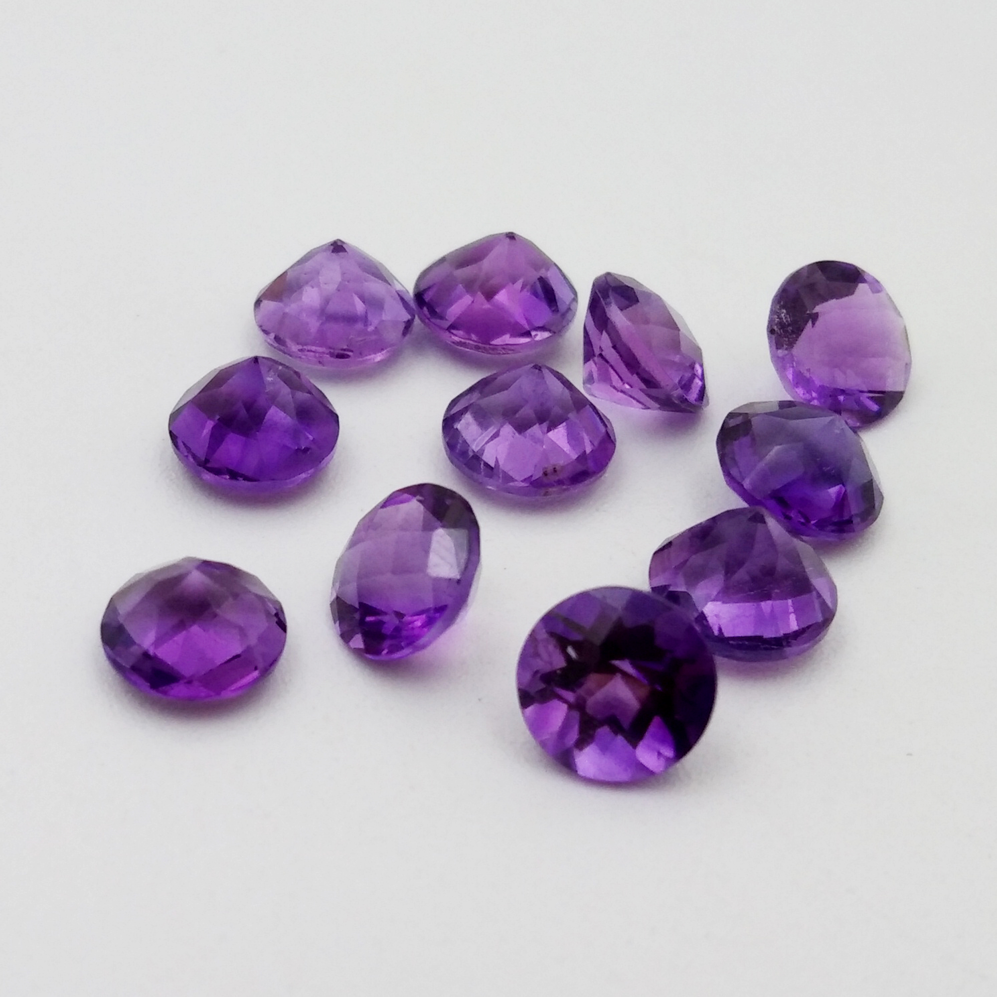 Af.Amethyst Round Checker Cut