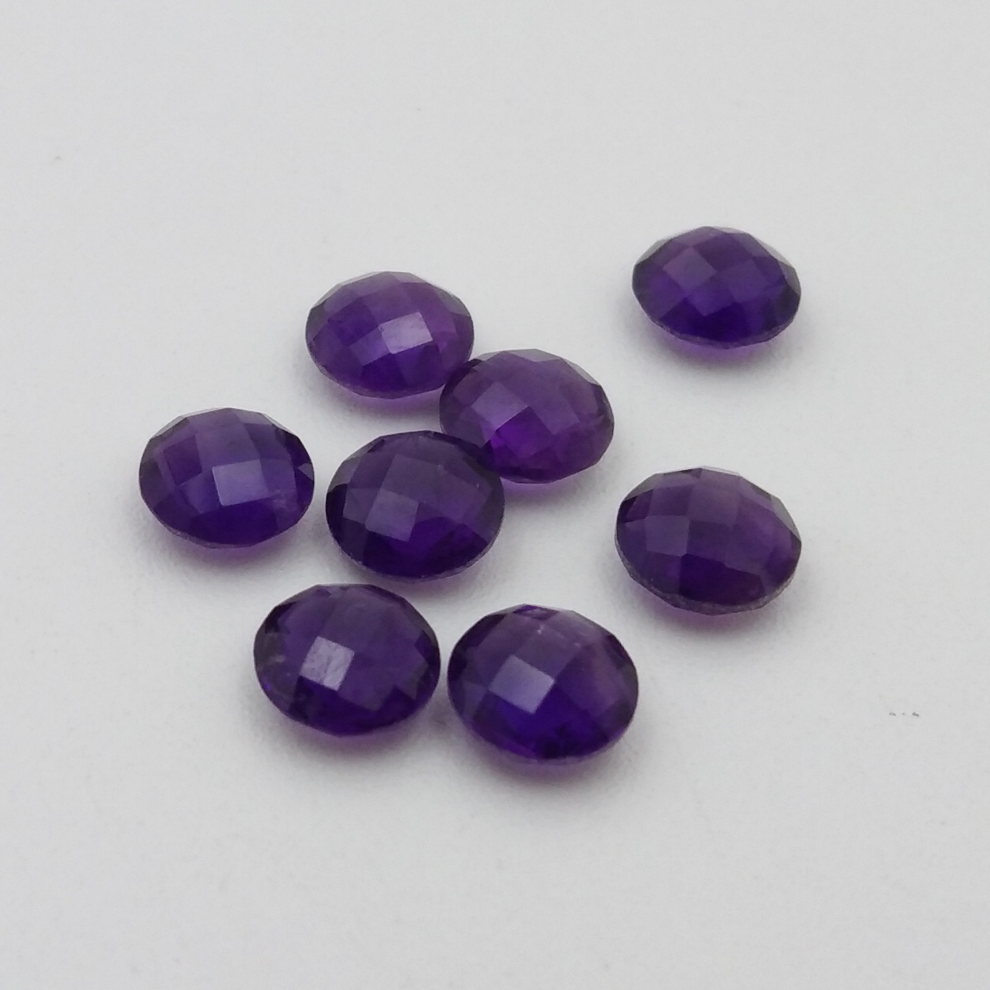 Af.Amethyst Round Checker Cut