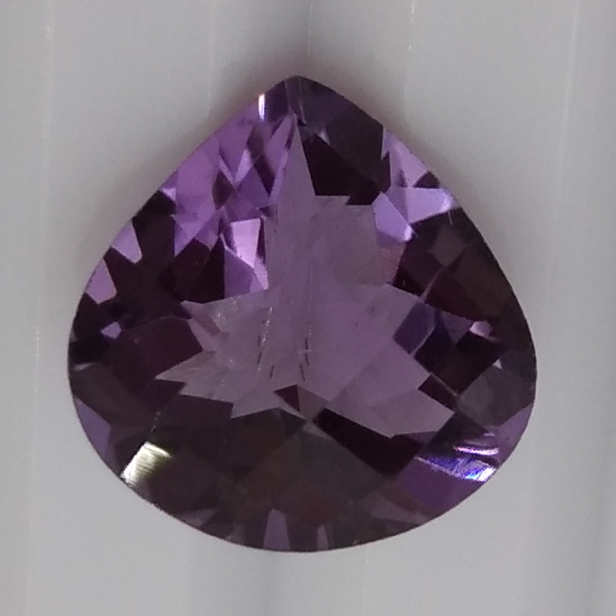 Amethyst Heart Shape Checker Cut