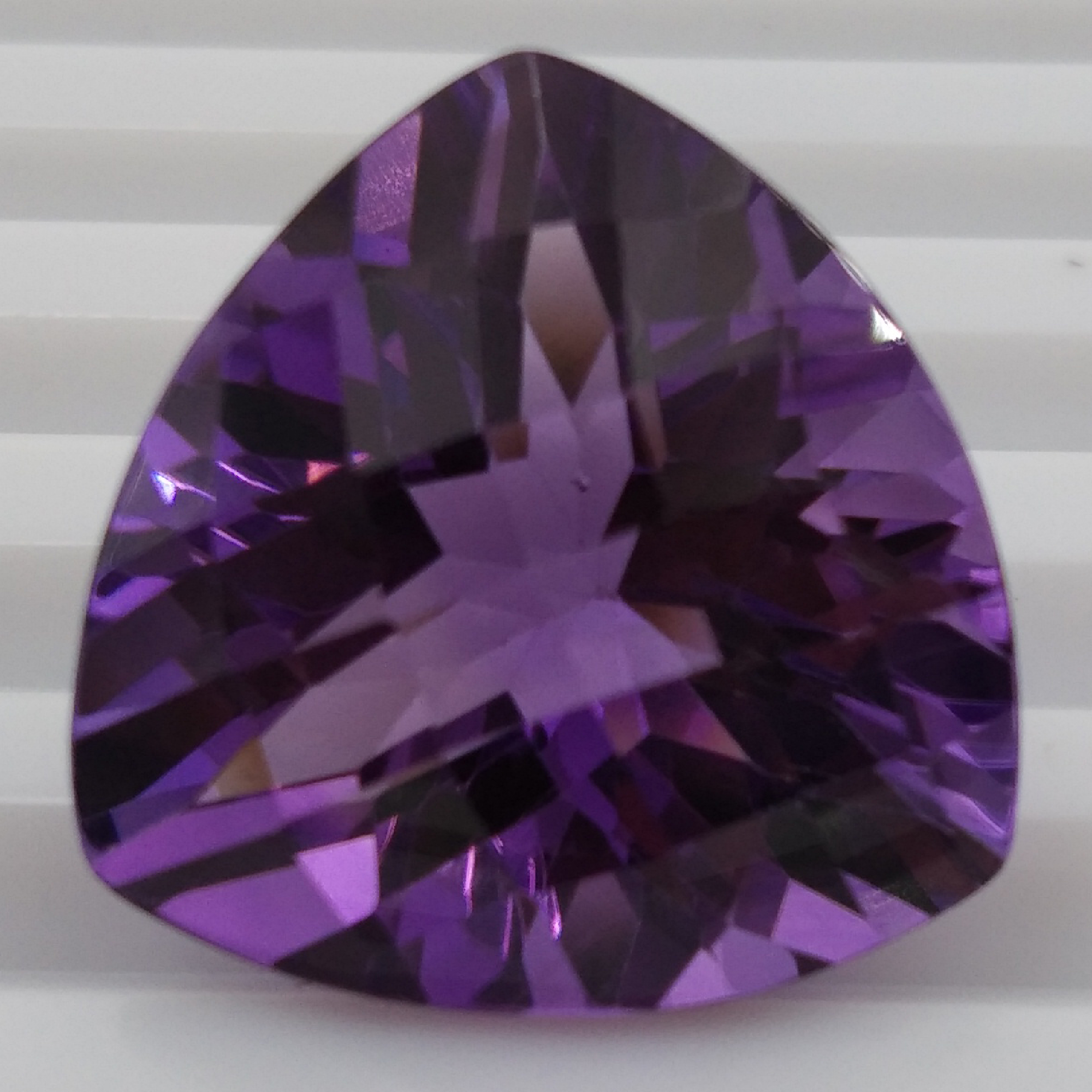 Amethyst Trillion Checker Cut