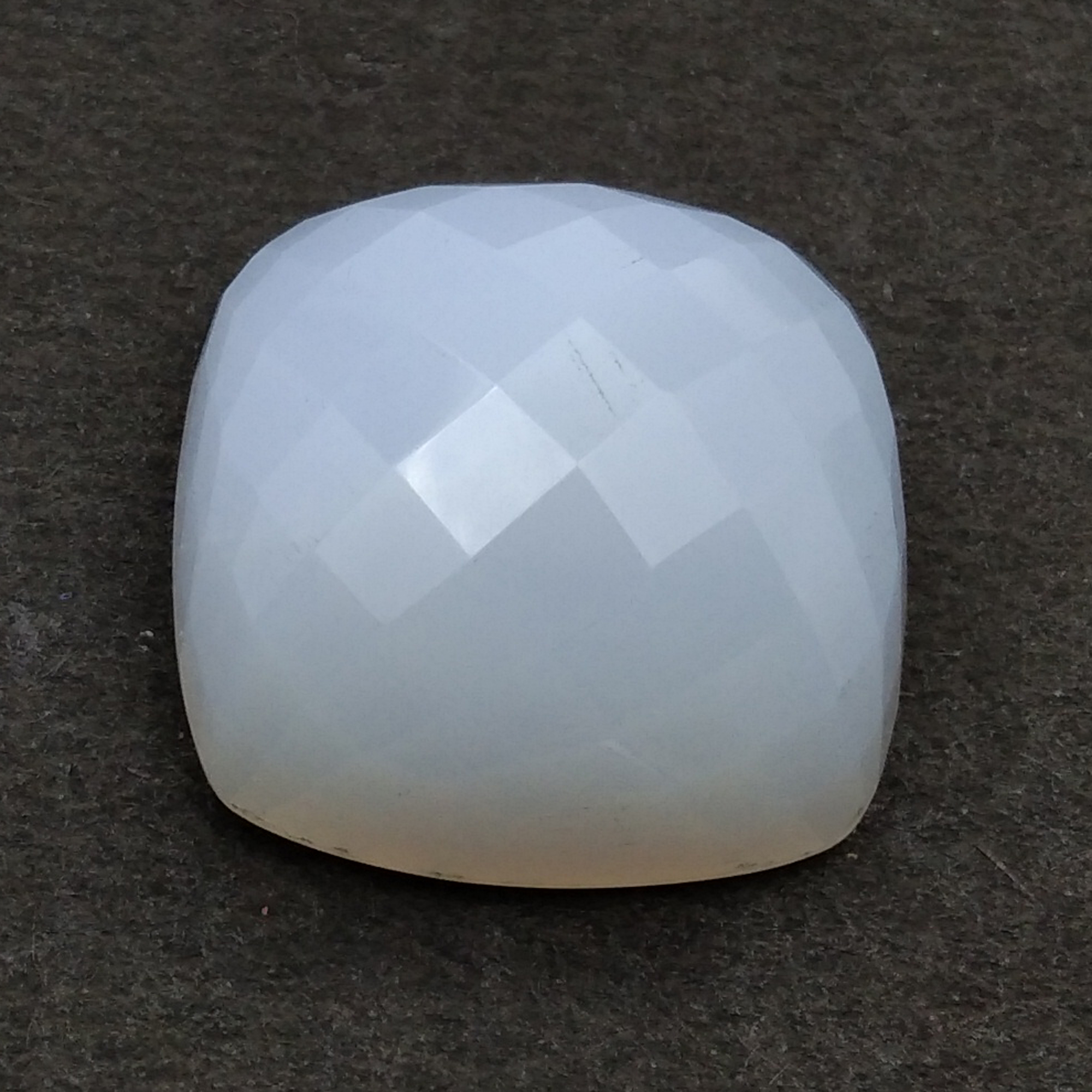 Chalcedony Cushion Checker Cut