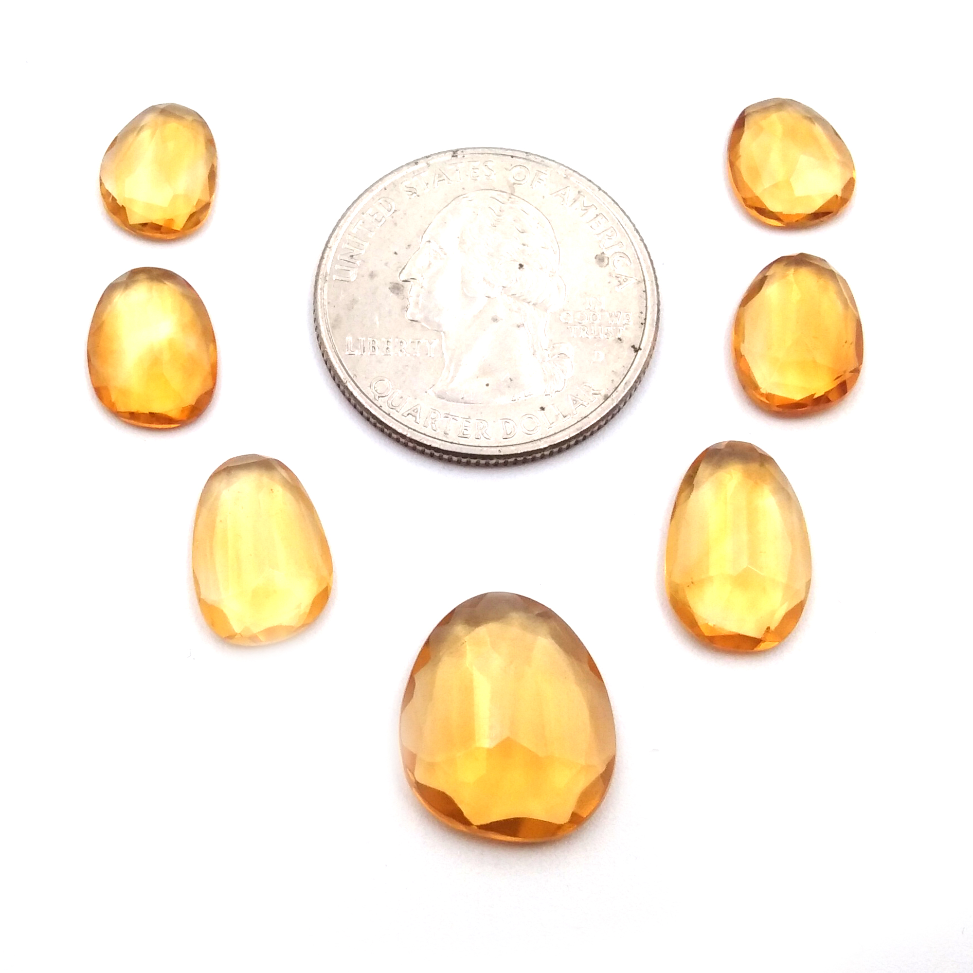 Citrine Fancy shape Slice Normal Cut