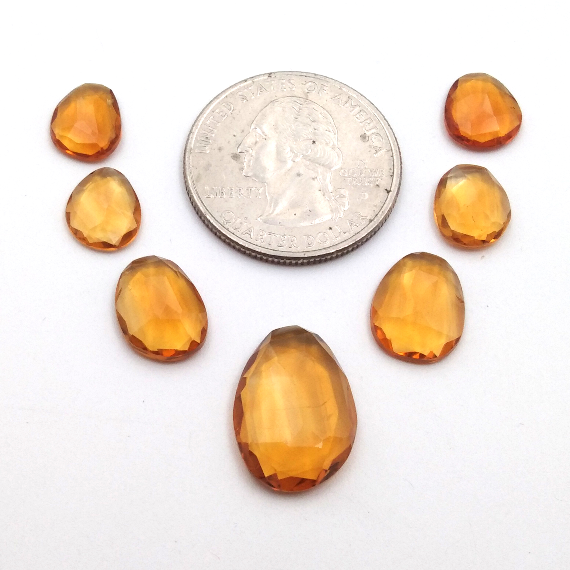 Citrine Fancy shape Slice Normal Cut