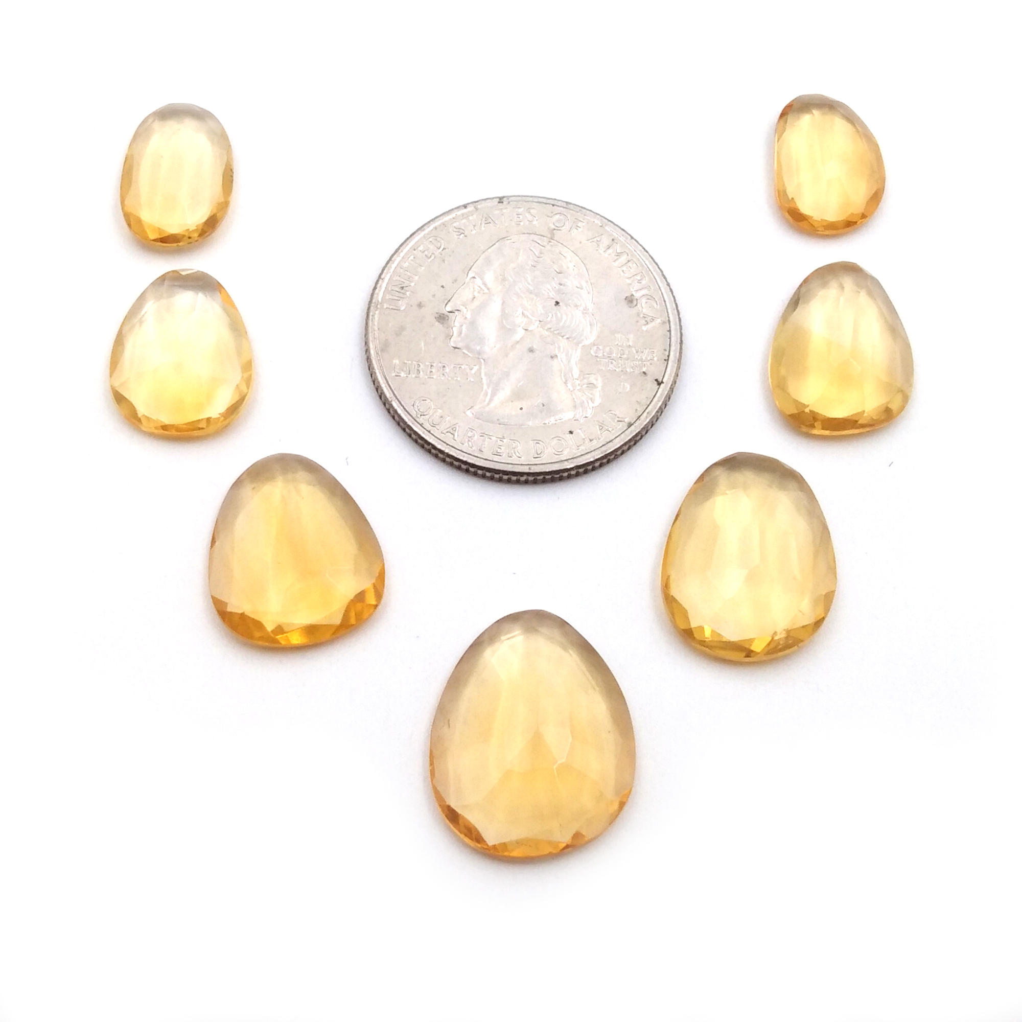 Citrine Fancy shape Slice Normal Cut