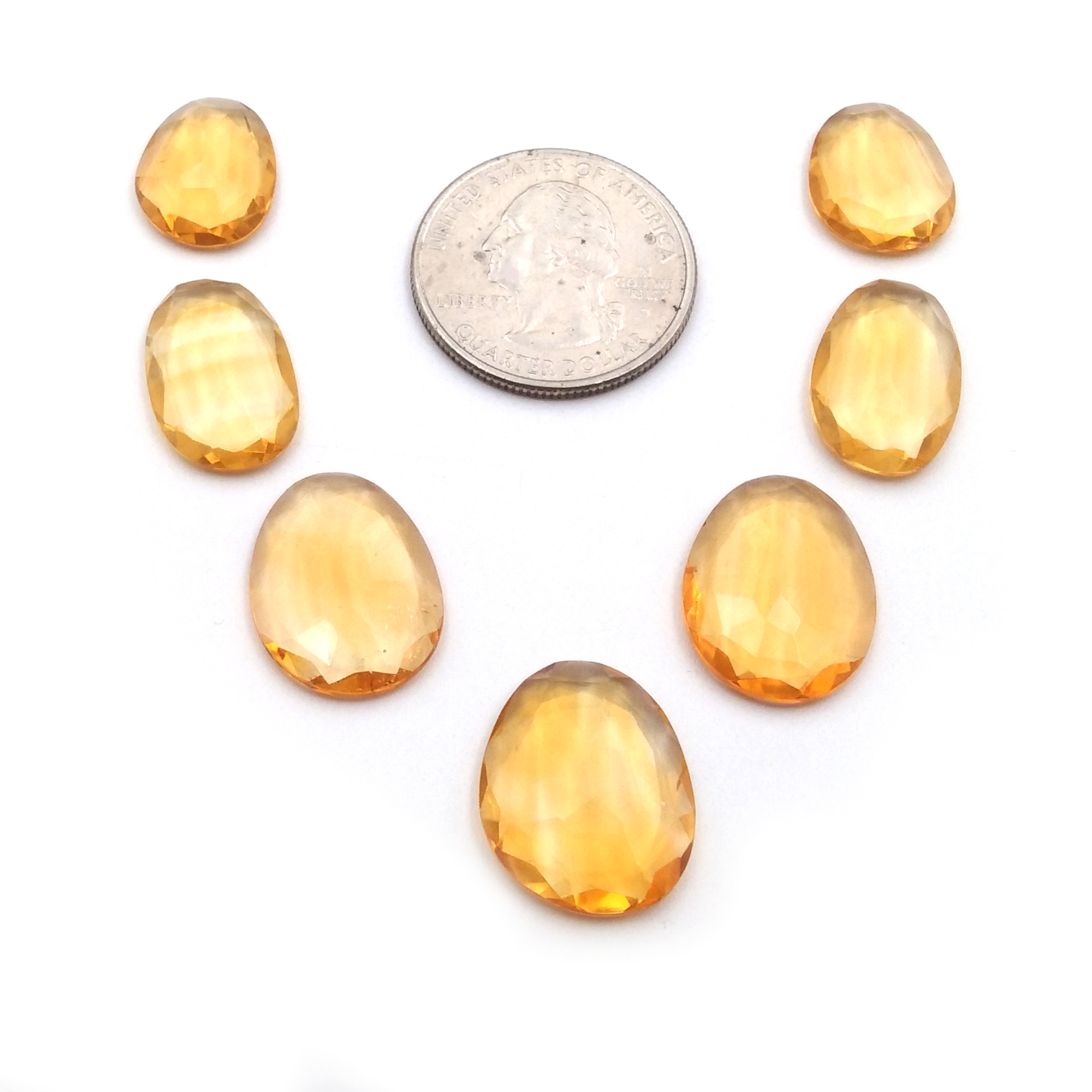 Citrine Fancy shape Slice Normal Cut