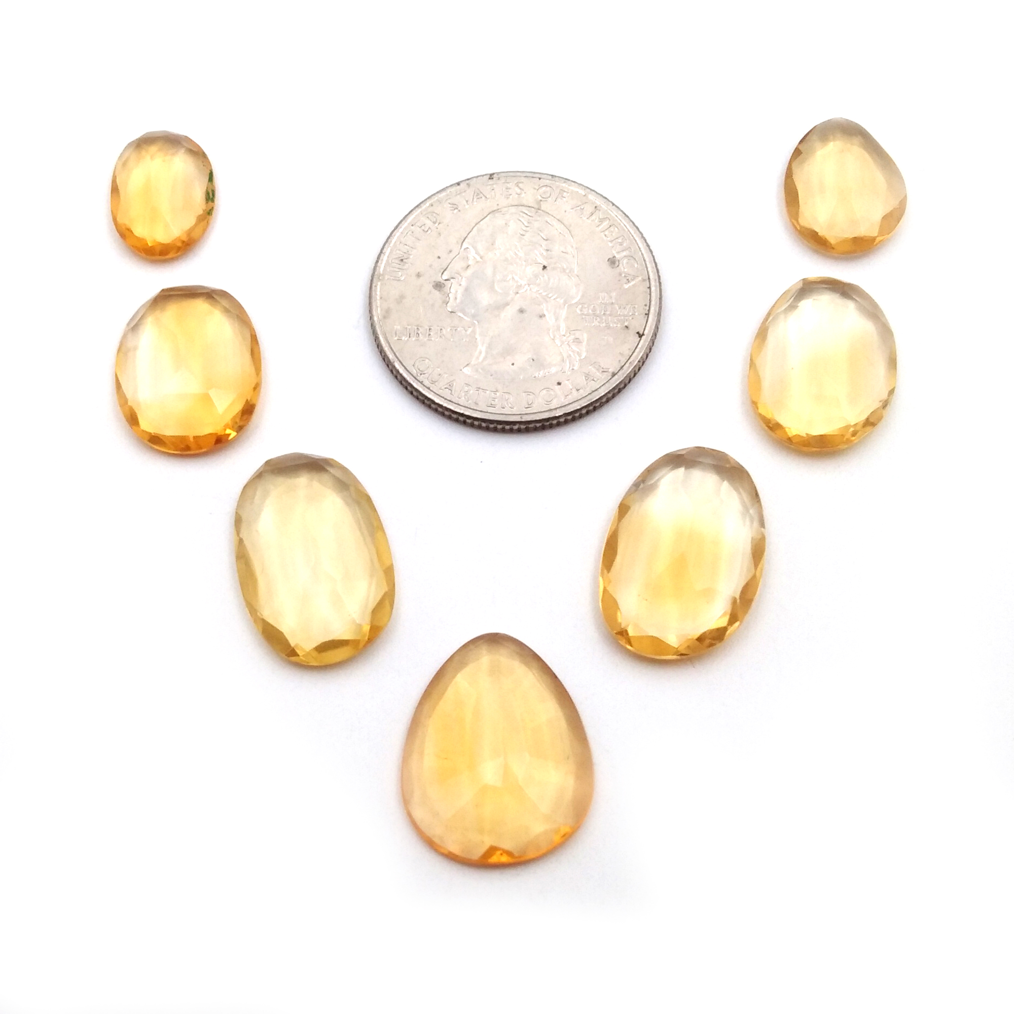 Citrine Fancy shape Slice Normal Cut