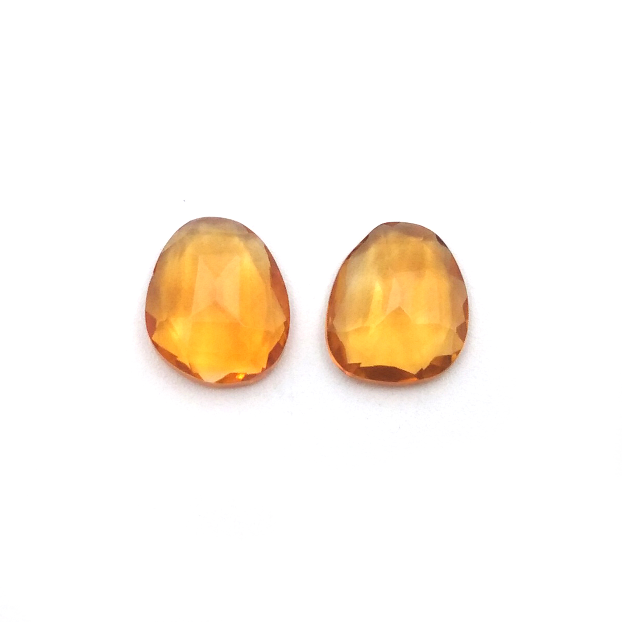 Citrine Fancy shape Slice Normal Cut