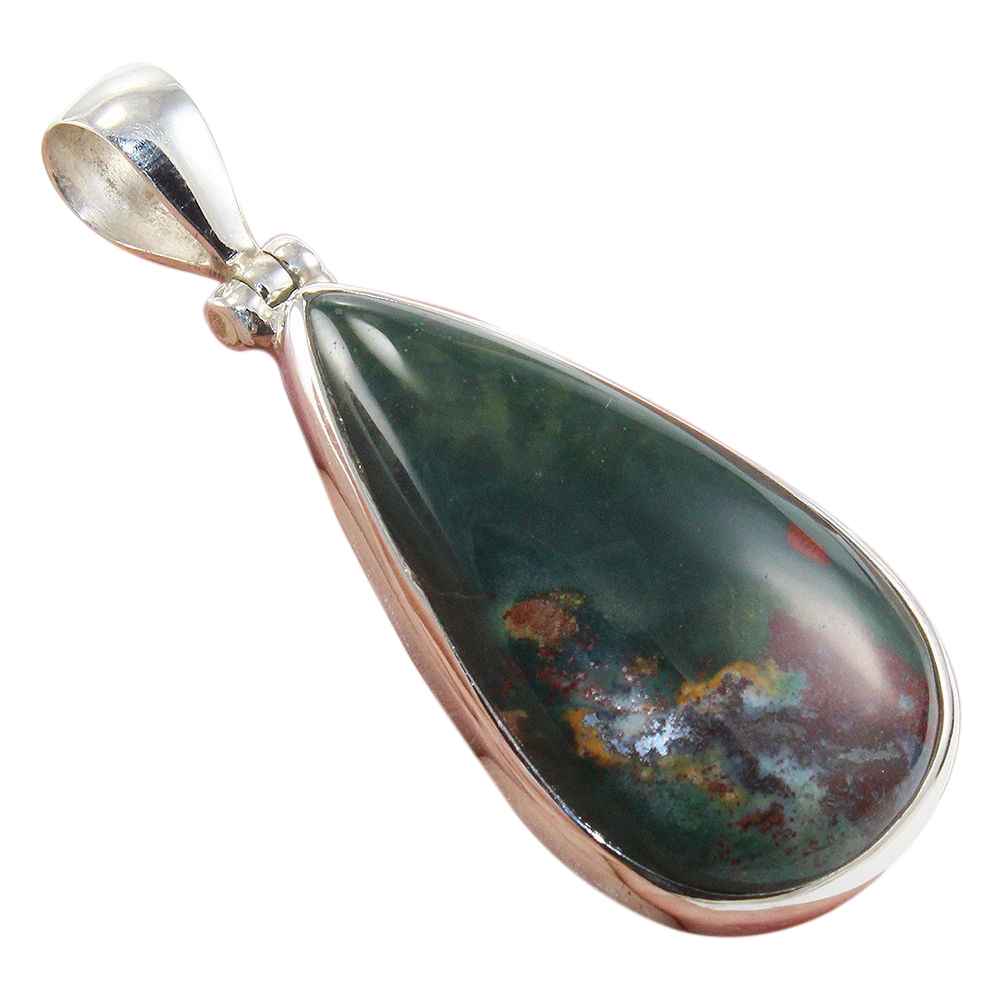 925 Sterling Silver Pendant with natural gemstone Agate 