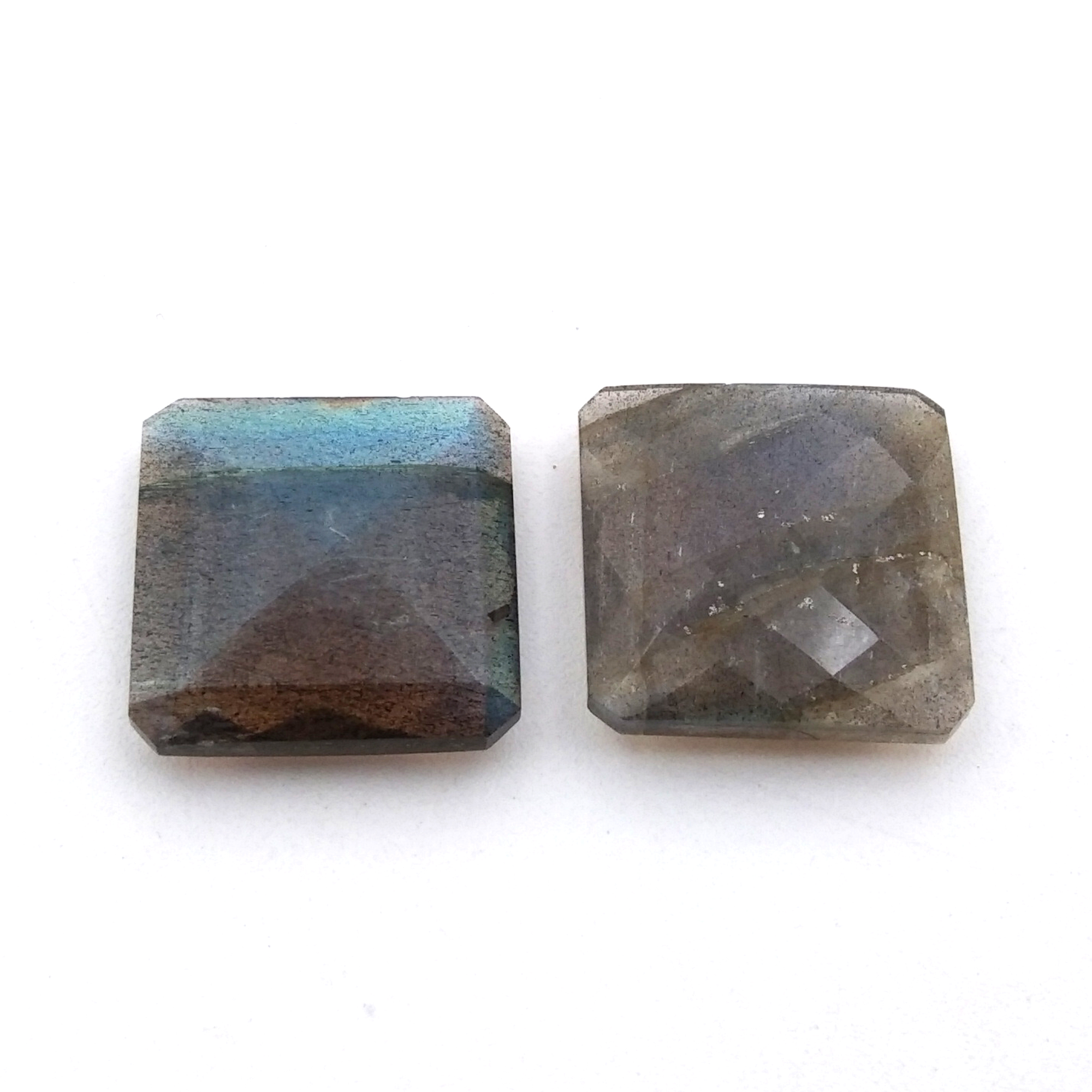 Labradorite Octagon Checker Cut