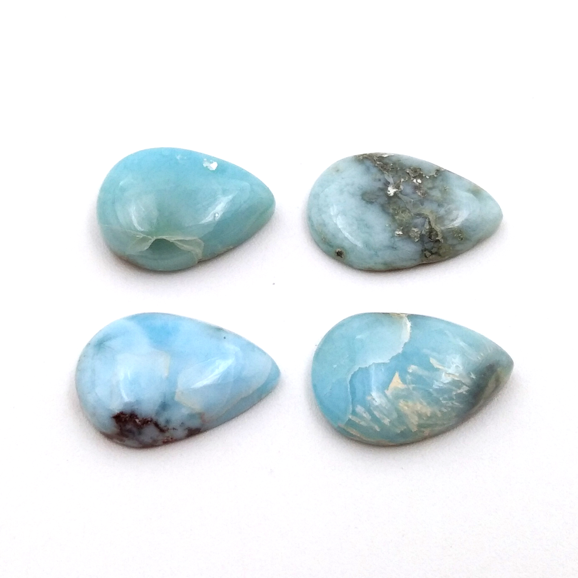 Larimar Pear Cabochon   