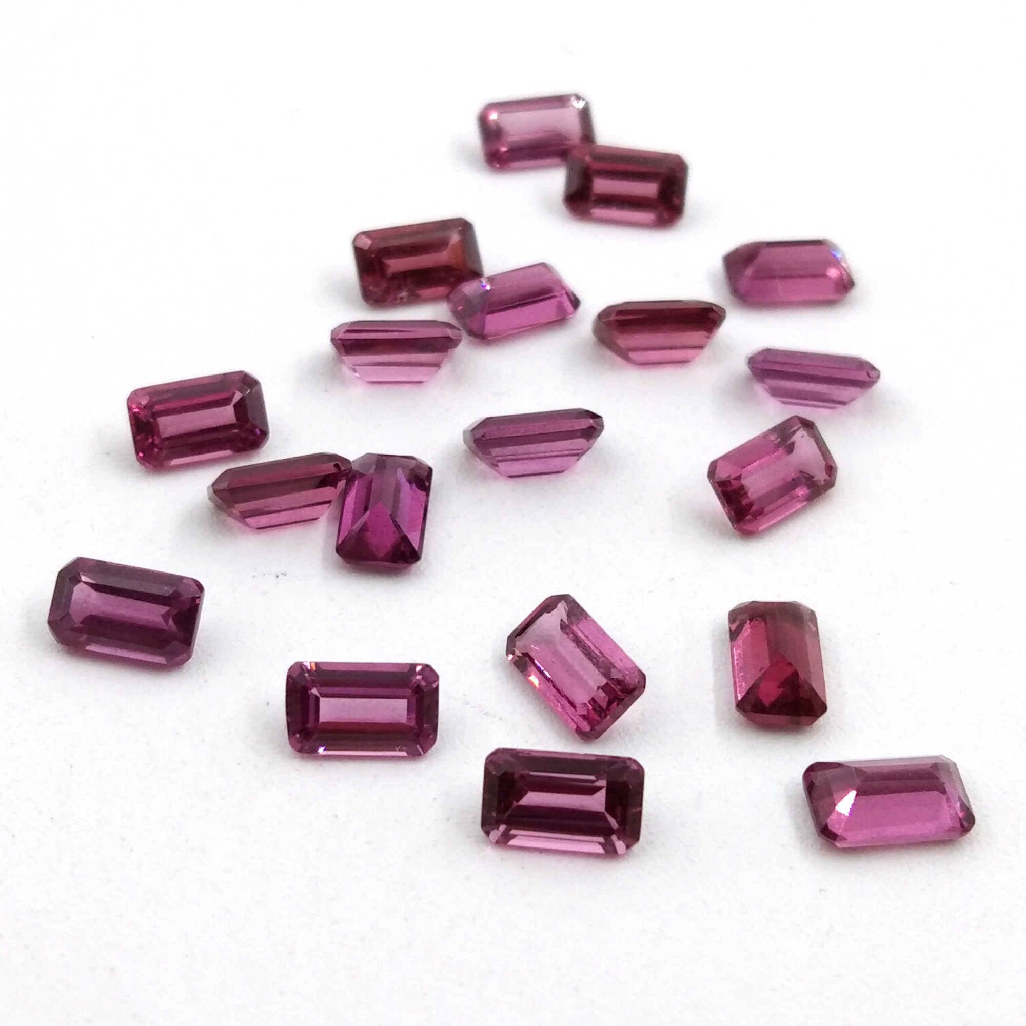 Rhodolite Octagon Cut