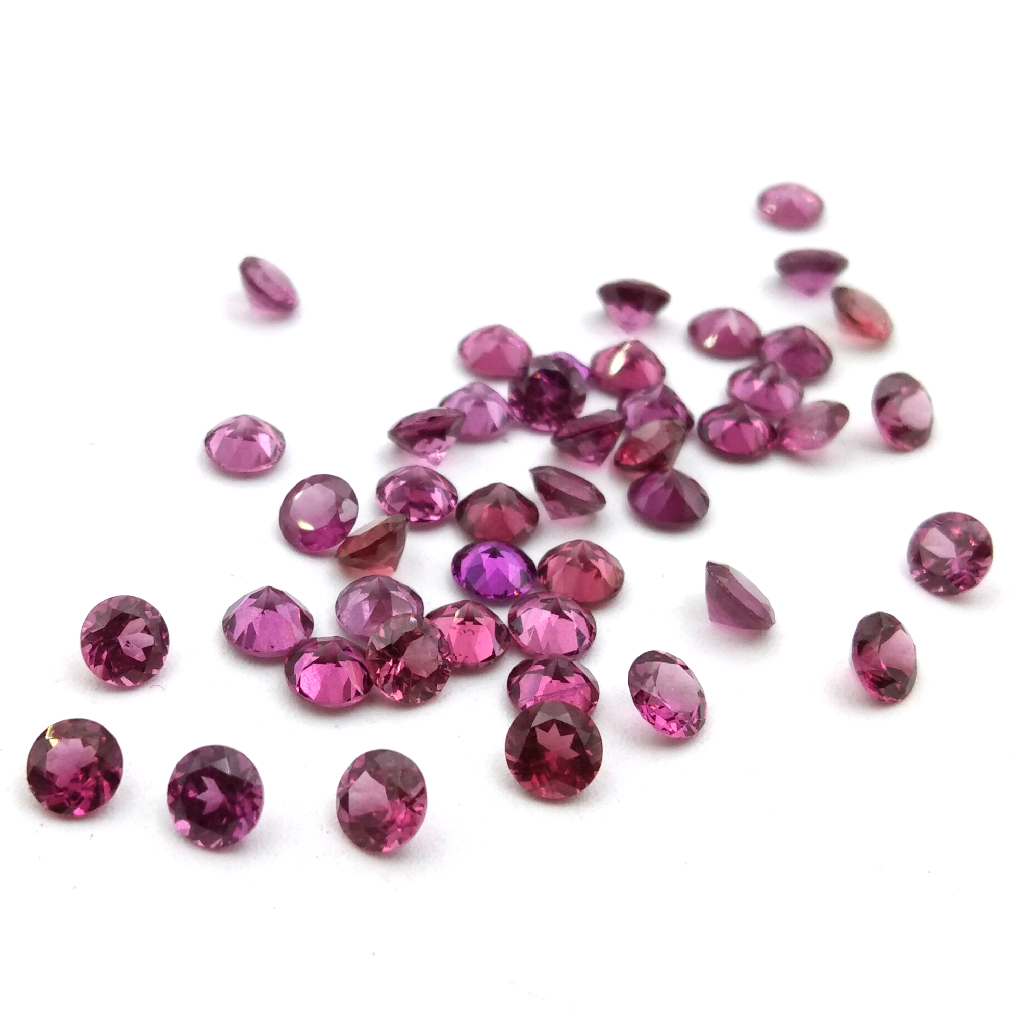 Rhodolite Round Cut