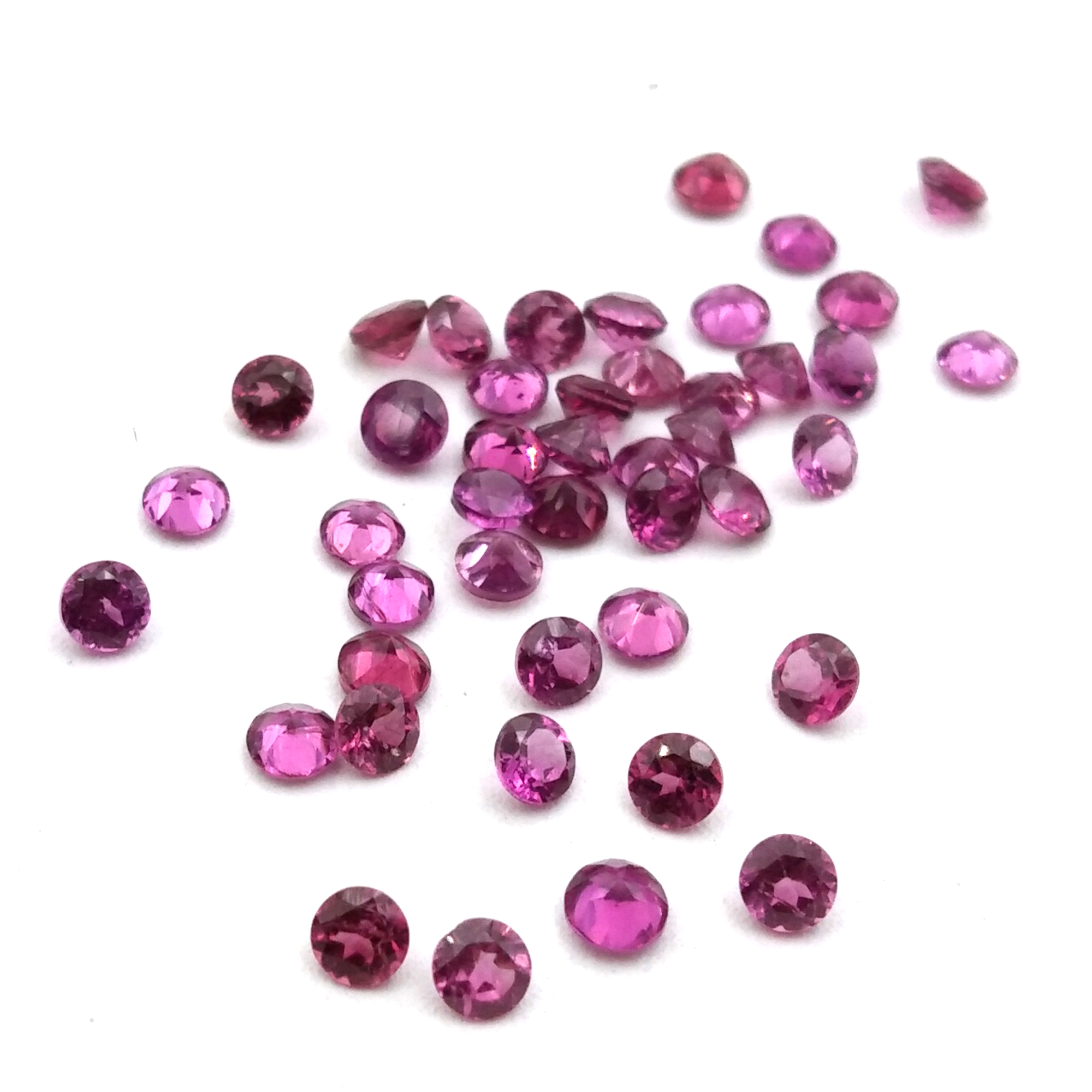 Rhodolite Round Cut