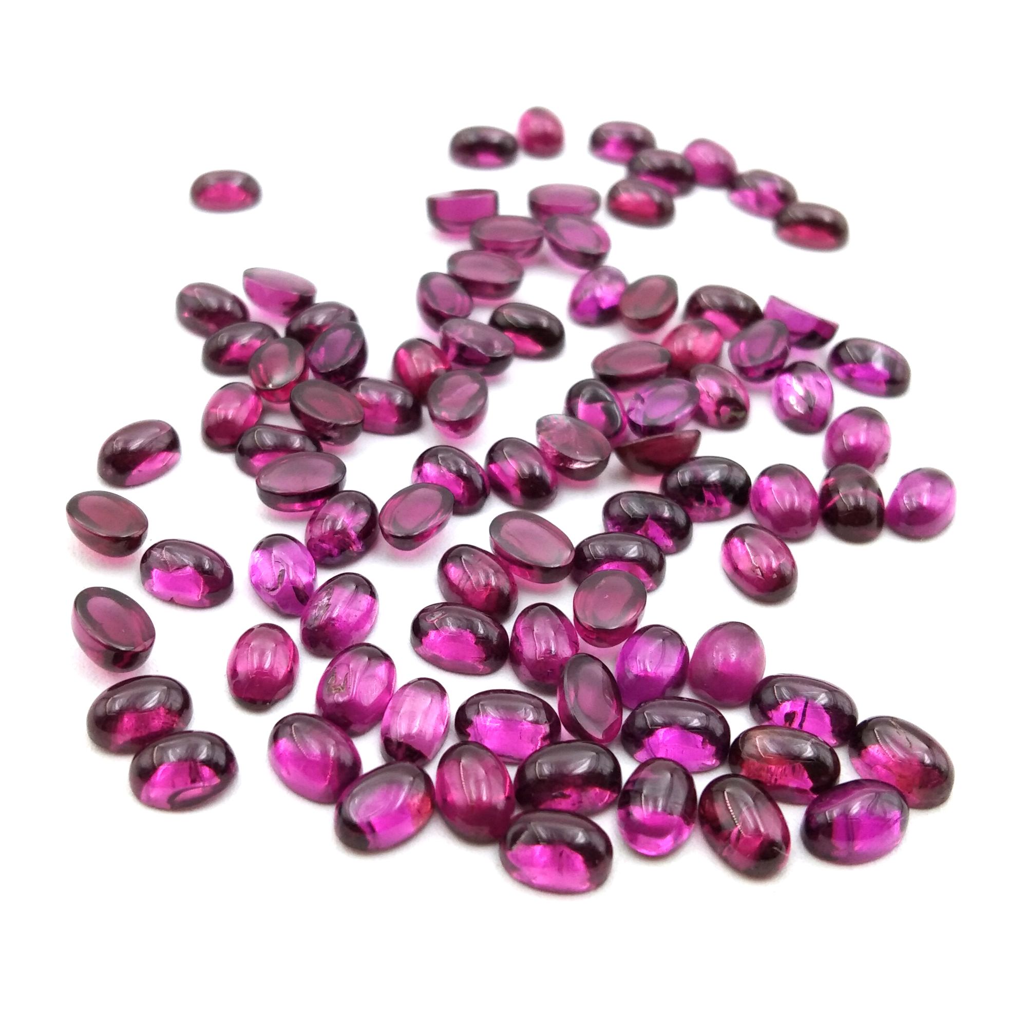 Rhodolite Oval Cabochon   