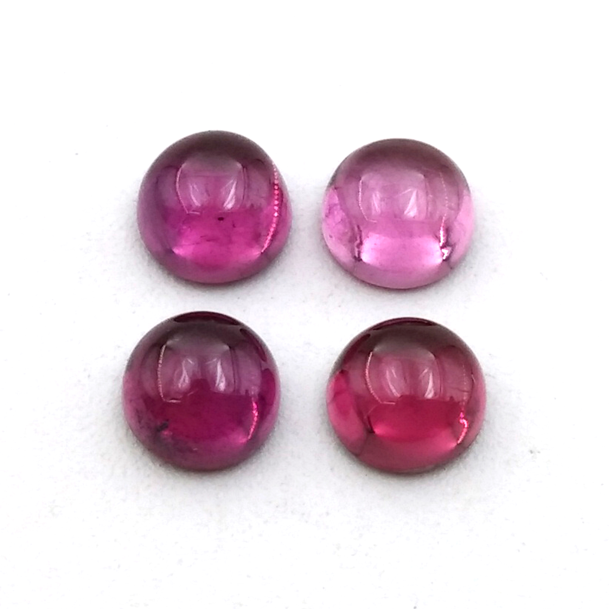 Rhodolite Round Cabochon   