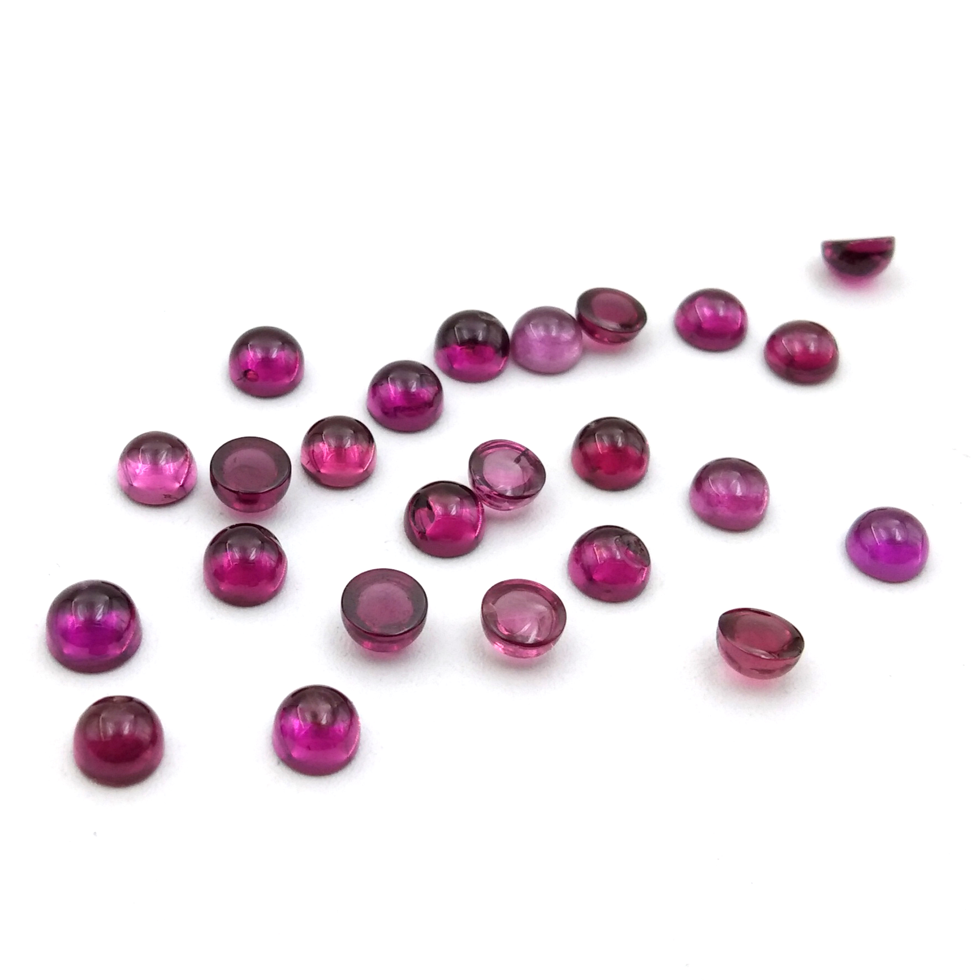 Rhodolite Round Cabochon   