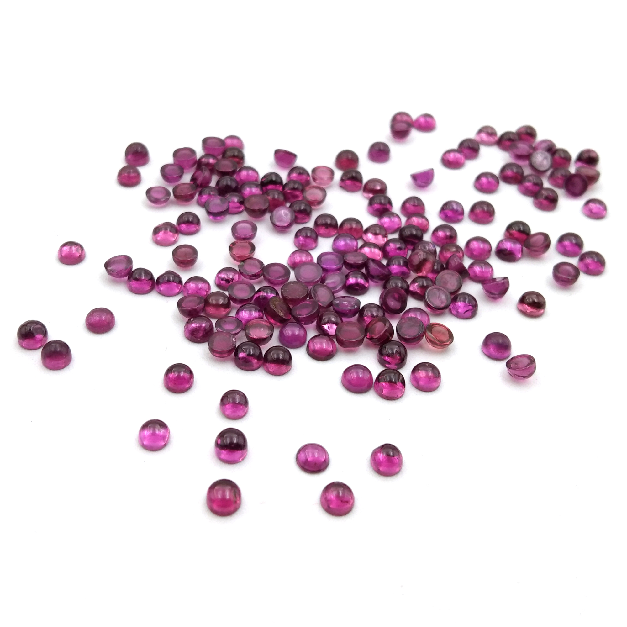 Rhodolite Round Cabochon   