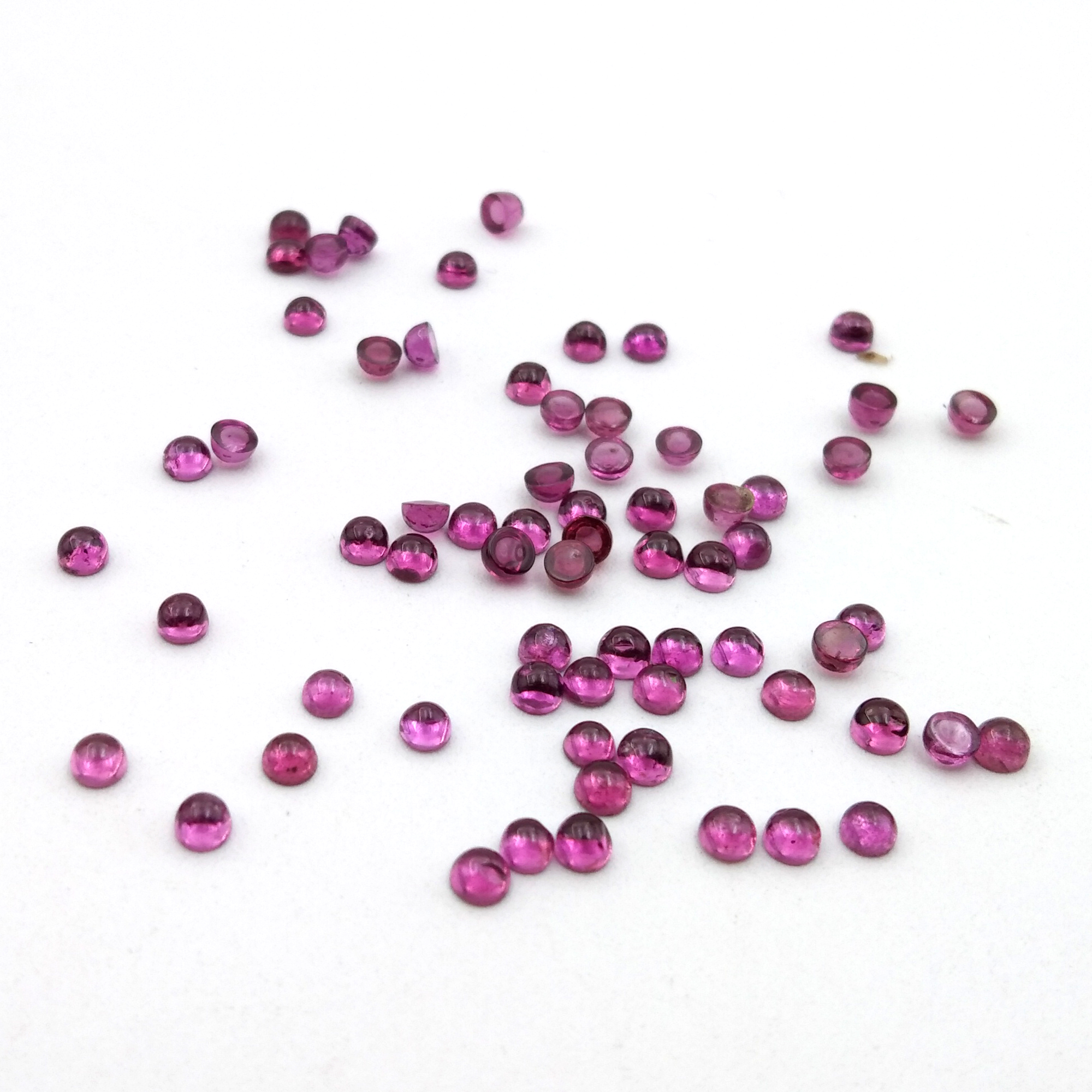 Rhodolite Round Cabochon   