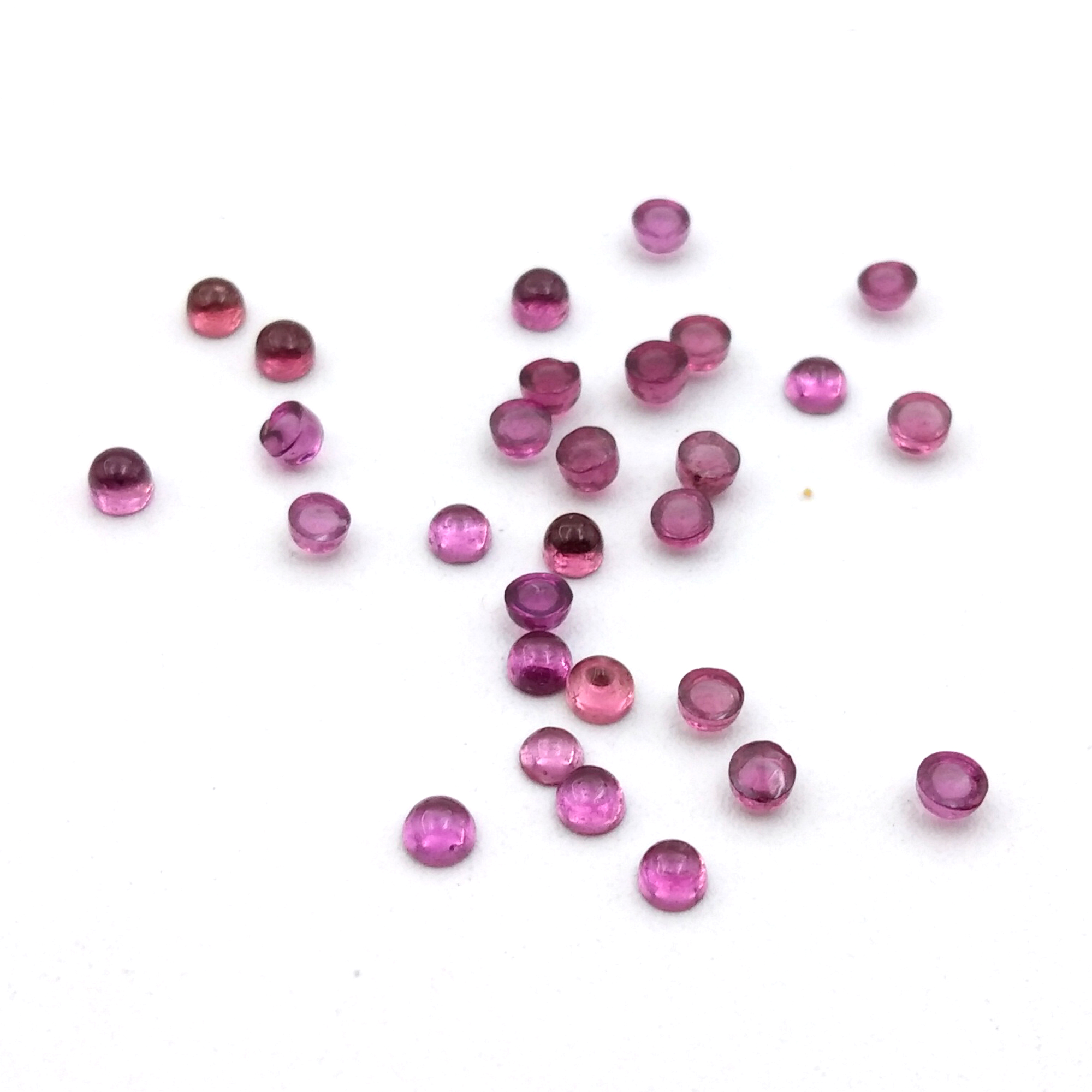 Rhodolite Round Cabochon   