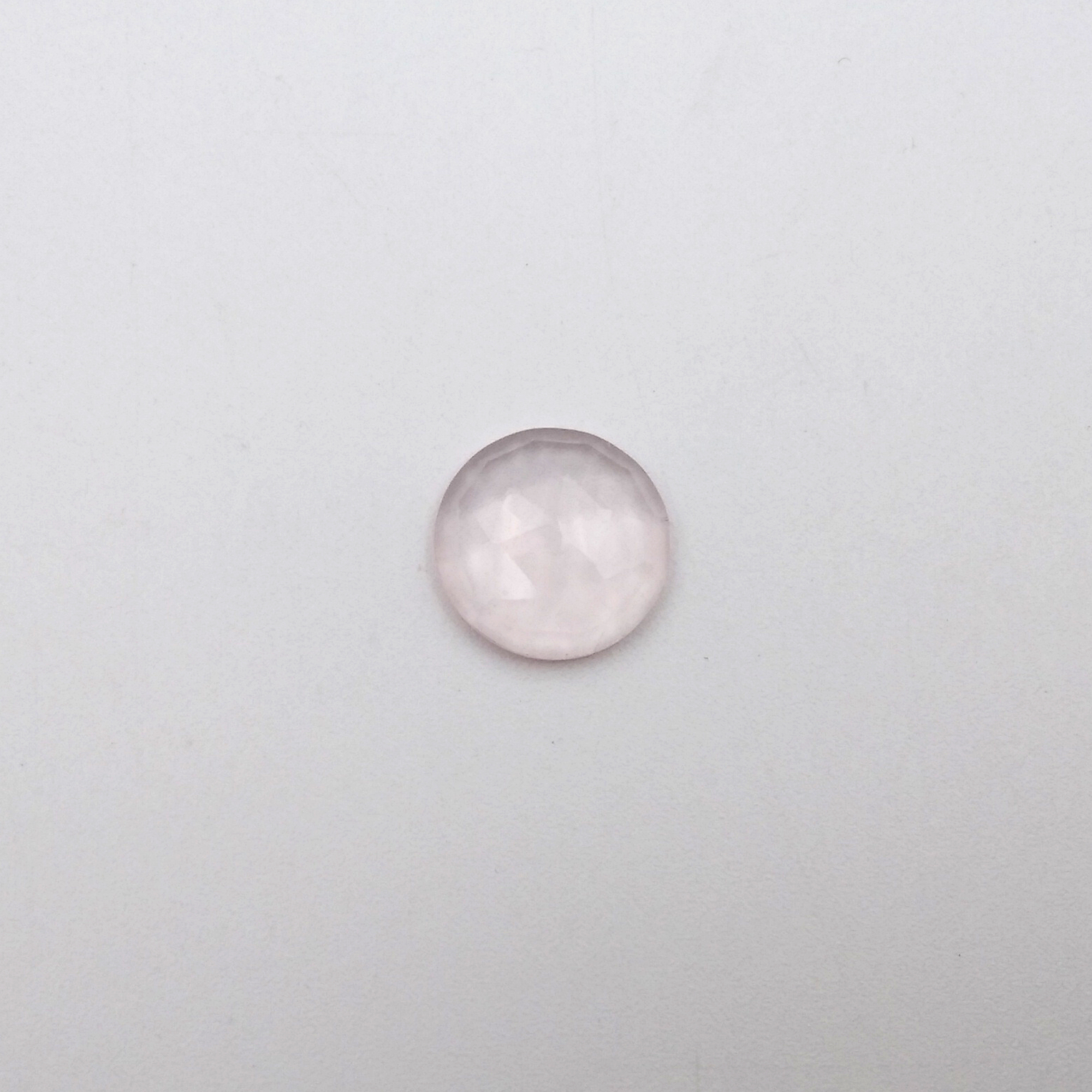 Rose Quartz Round Rose Cut