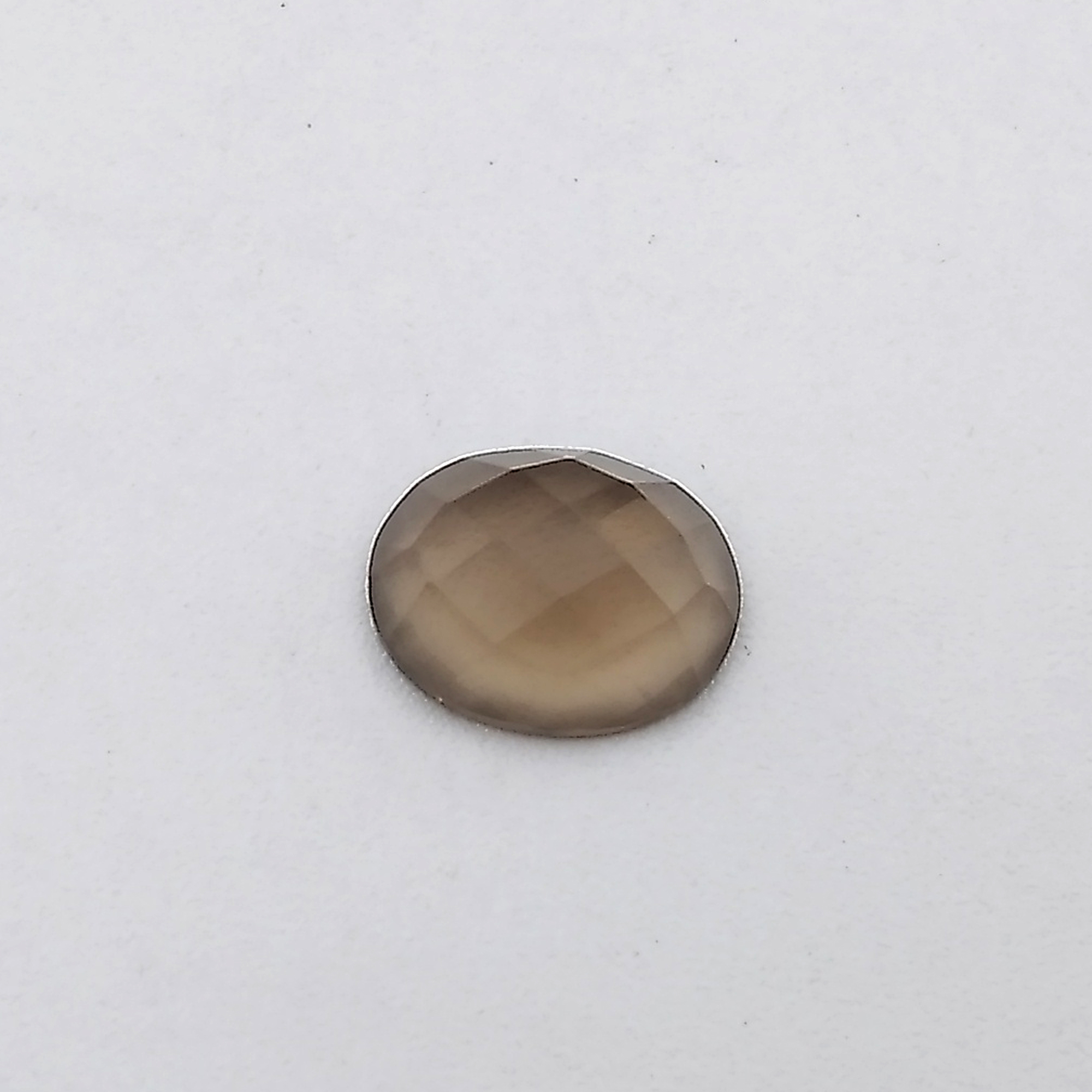 Smoky Quartz Oval Rose Cut