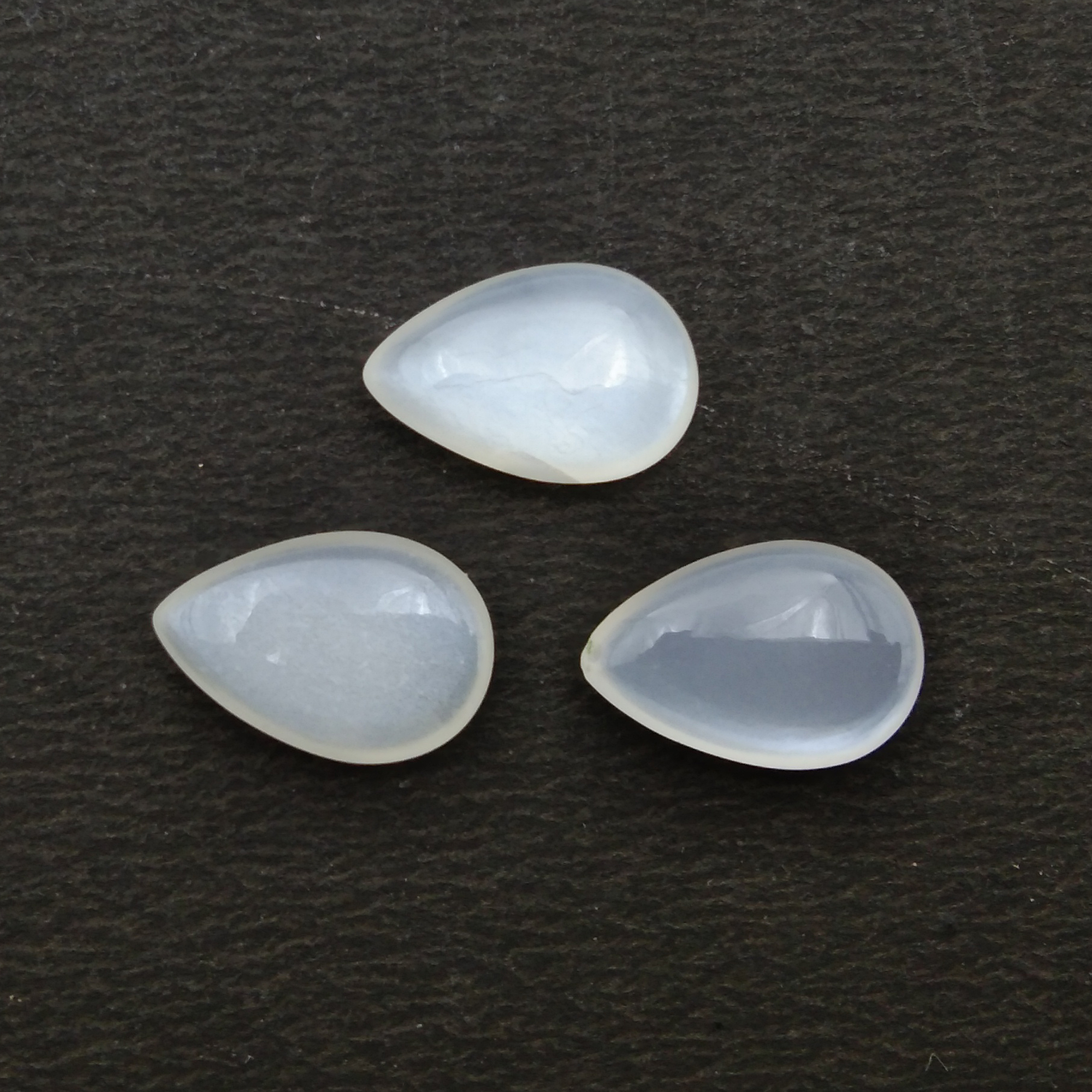 White Moonstone Pear Cabochon   