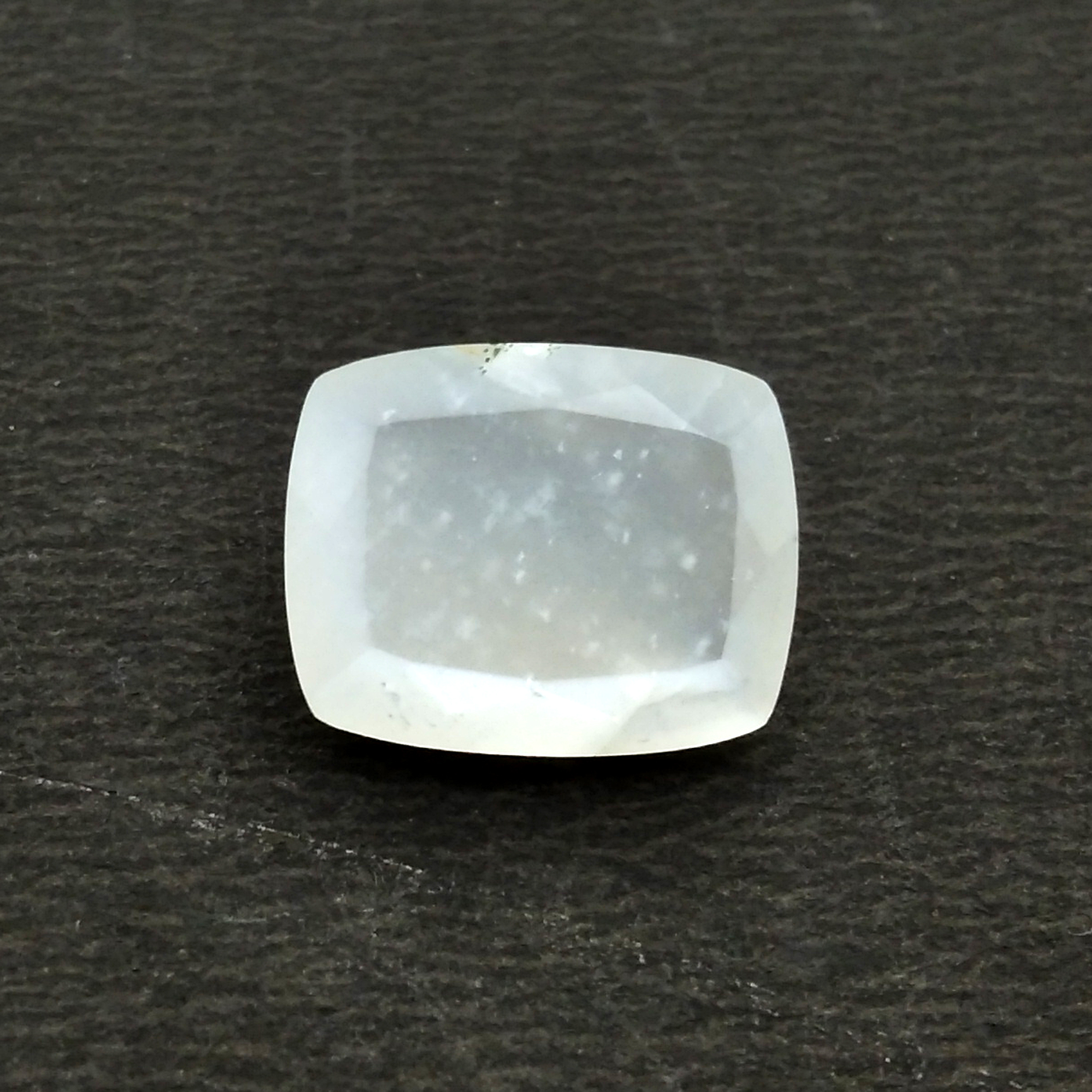 White Moonstone Oct.cushion Cut