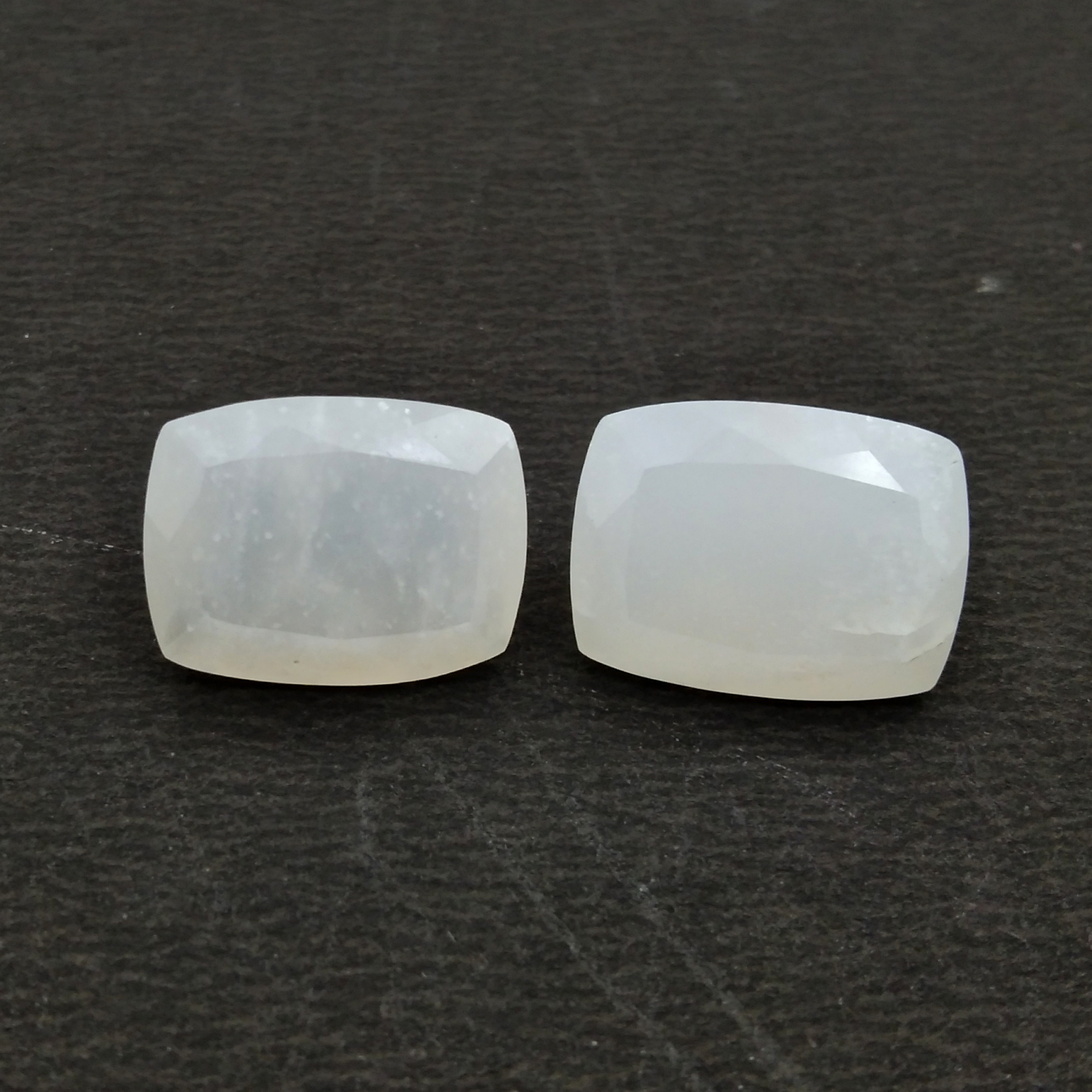 White Moonstone Oct.cushion Cut