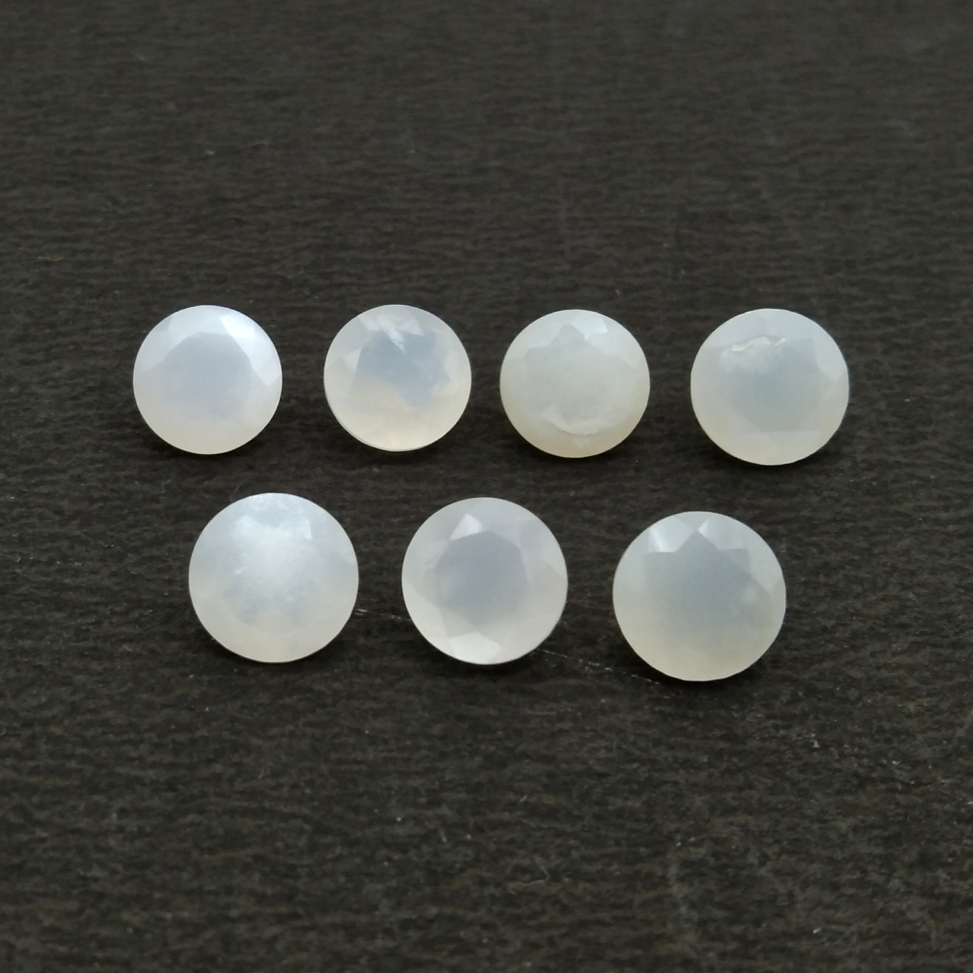 White Moonstone Round Cut