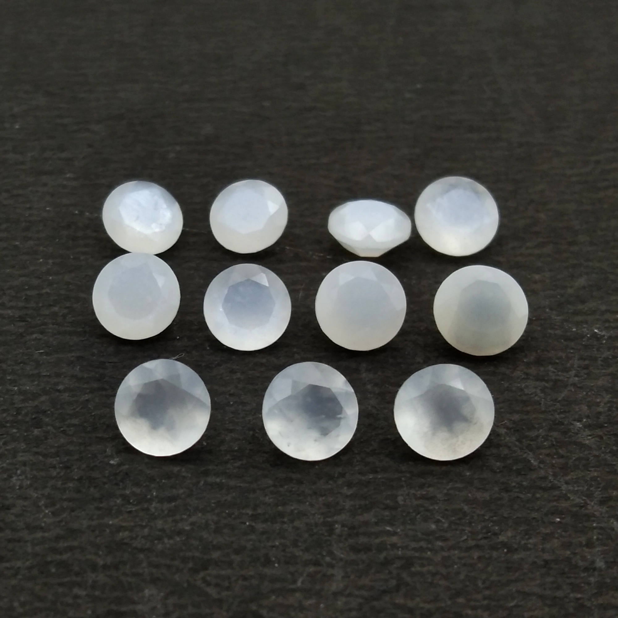 White Moonstone Round Cut