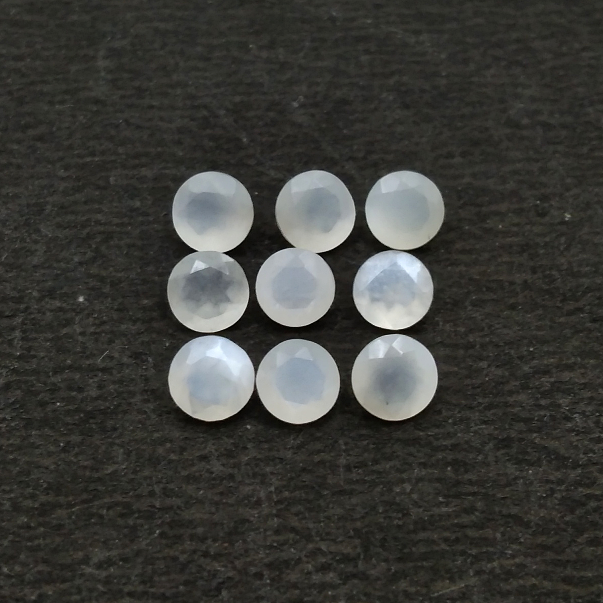 White Moonstone Round Cut