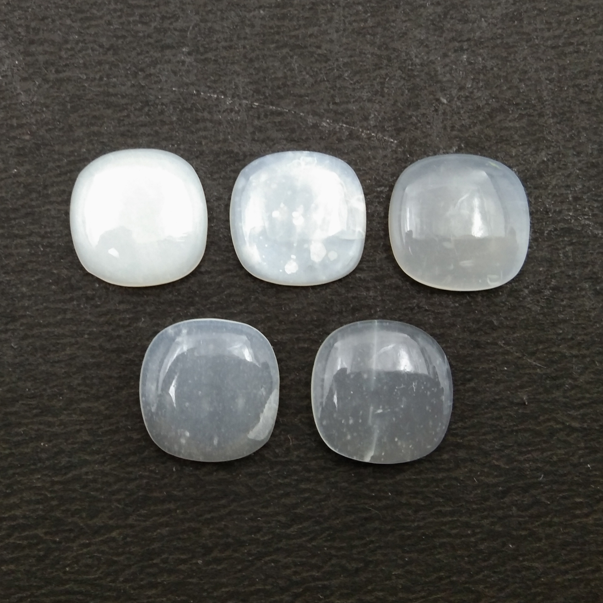 White Moonstone Cushion Cabochon   